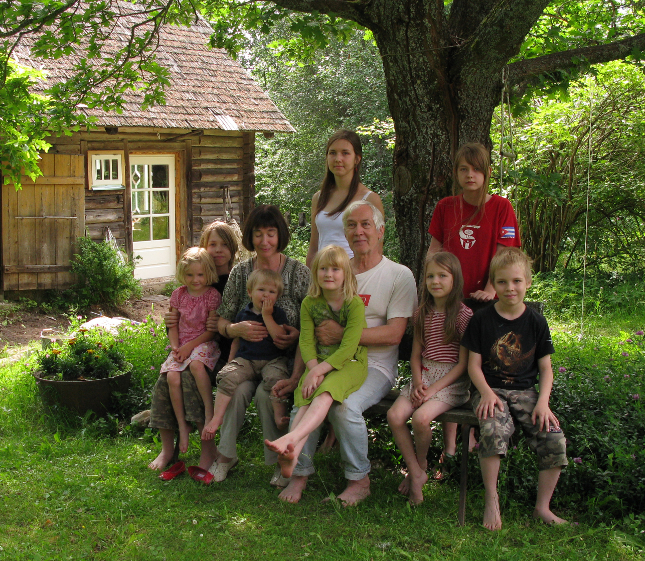 Jaan, Tiia and their grandchildren in 2009