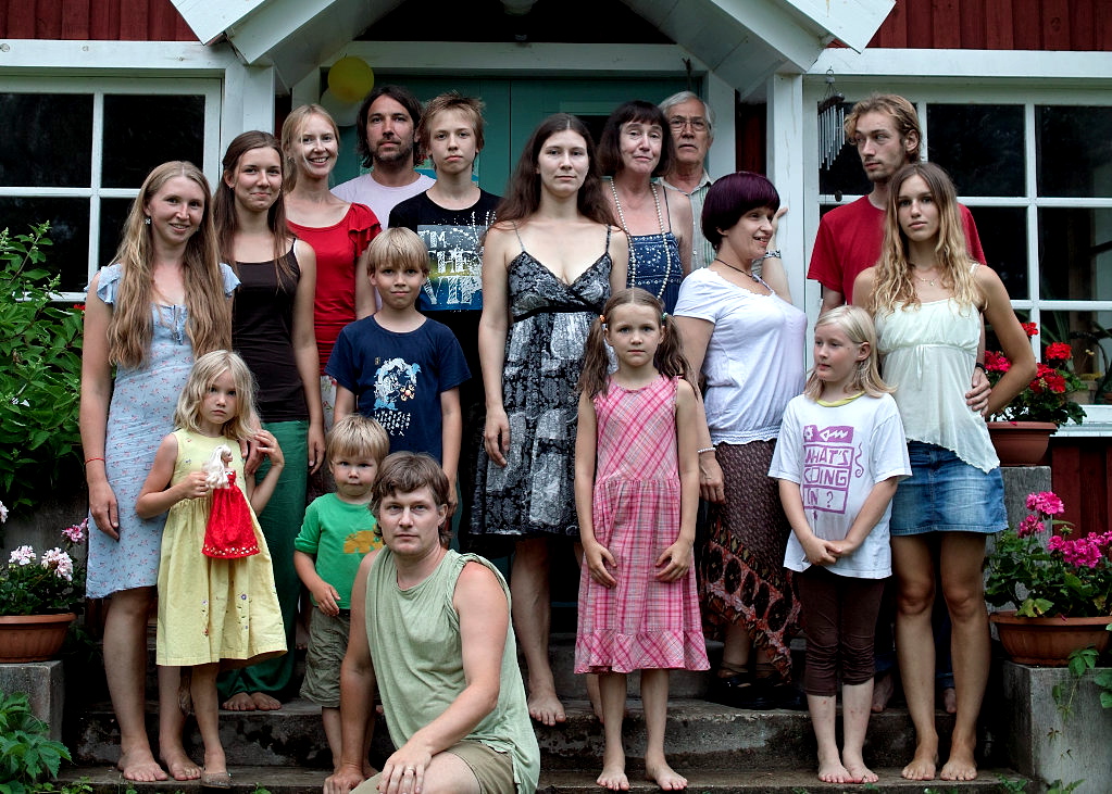 Jaan, Tiia and their grandchildren in 2009
